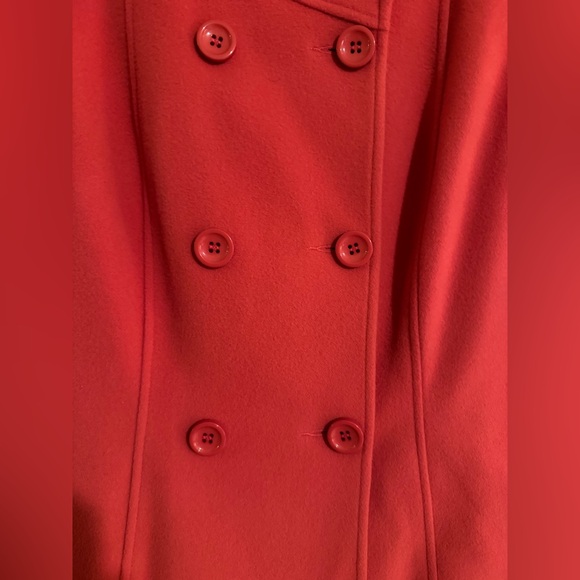 Louben Pea Coat - Bright Coral Color - Size 10 (VINTAGE) 90’s. Hard to find! - Picture 3 of 8